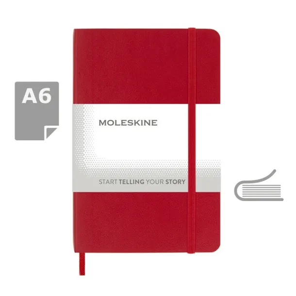  MOLESKINE Notebook approx. A6 red