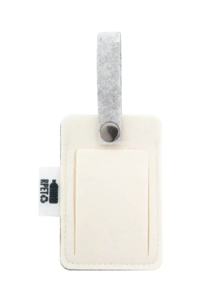 CreaFelt Tag custom RPET luggage tag White Grey