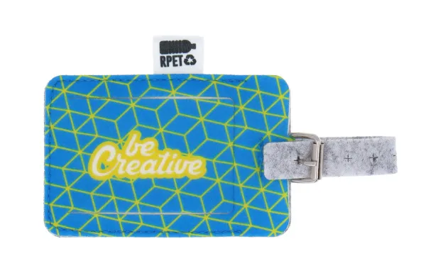 CreaFelt Tag custom RPET luggage tag White Grey