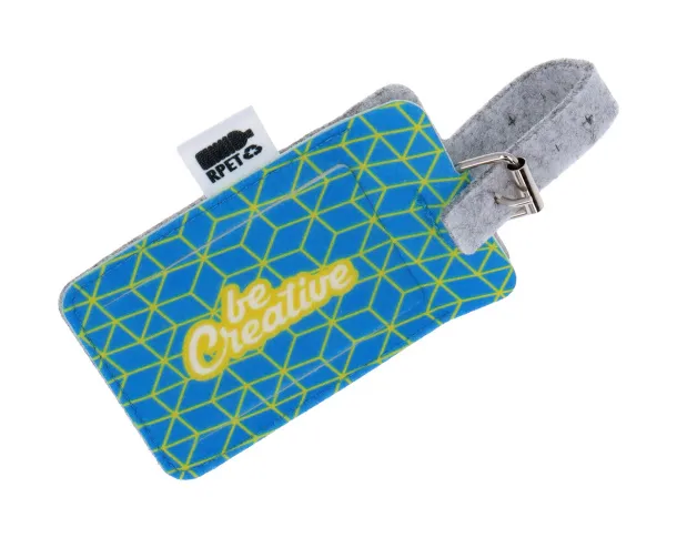 CreaFelt Tag custom RPET luggage tag White Grey