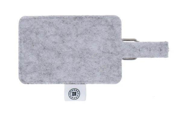 CreaFelt Tag custom RPET luggage tag White Grey