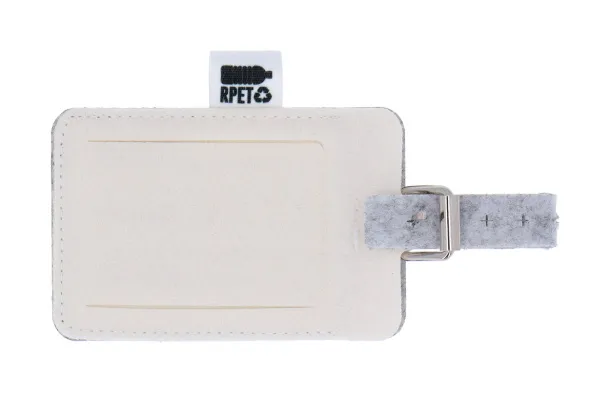 CreaFelt Tag custom RPET luggage tag White Grey