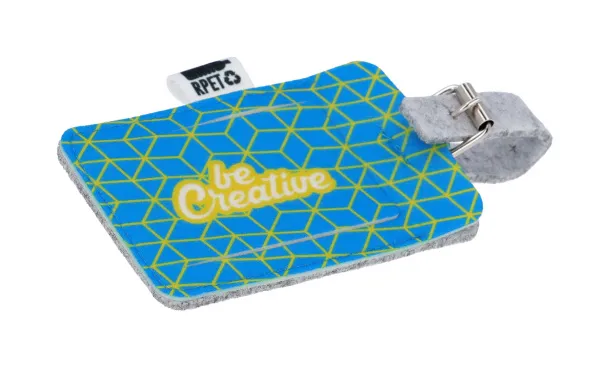 CreaFelt Tag custom RPET luggage tag White Grey