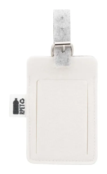 CreaFelt Tag custom RPET luggage tag White Grey