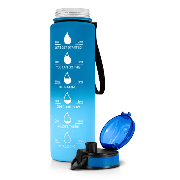 Kayleigh Motivational bottle 1000 ml Air Gifts Mornarski plava
