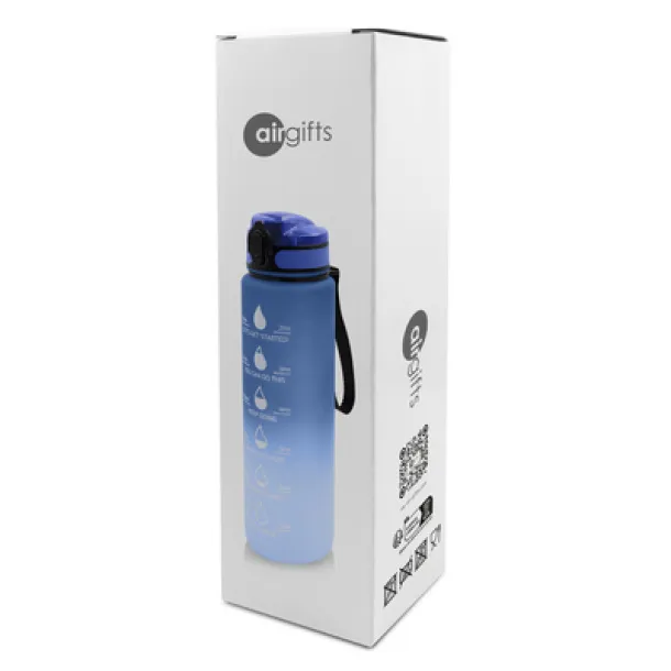 Kayleigh Motivational bottle 1000 ml Air Gifts navy blue