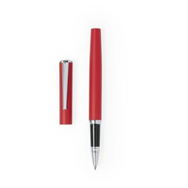  Roller ball pen with cap red