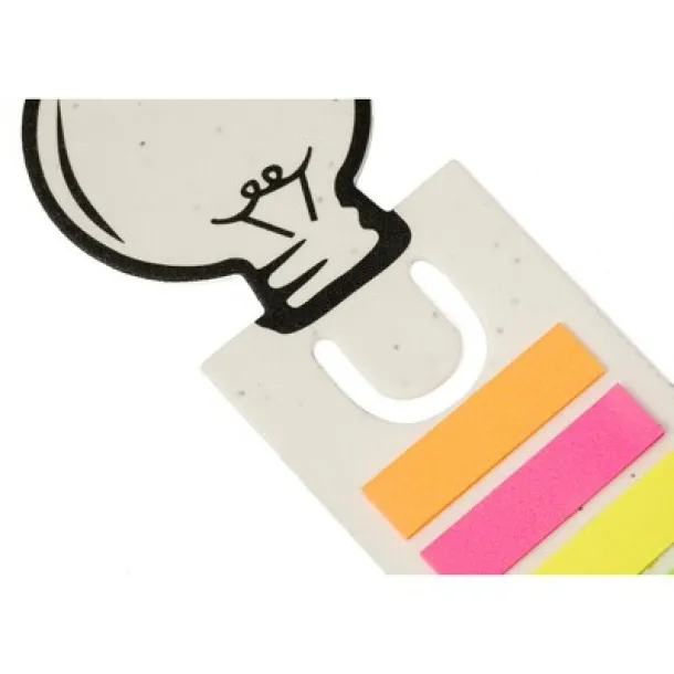  Memo holder, sticky notes, bookmark, seed paper Bijela