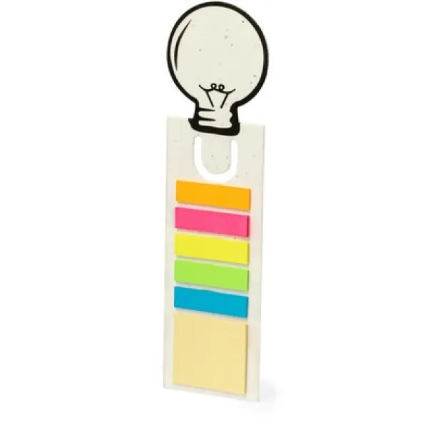  Memo holder, sticky notes, bookmark, seed paper Bijela