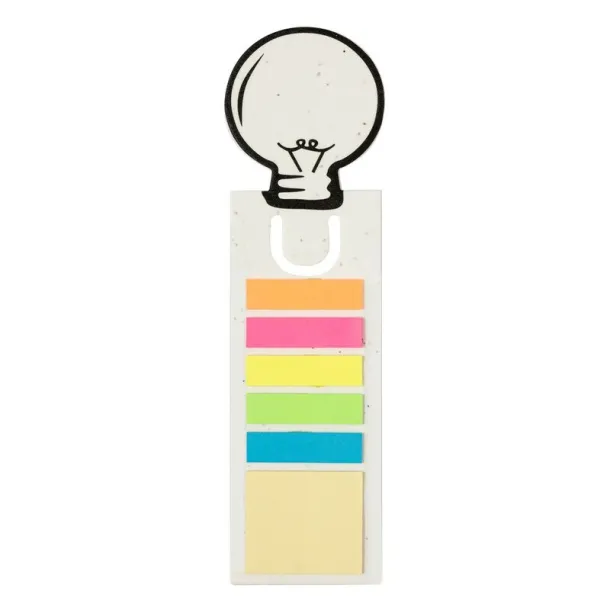  Memo holder, sticky notes, bookmark, seed paper Bijela