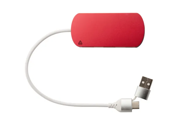 Raluhub USB hub Red