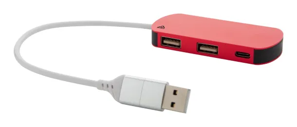 Raluhub USB hub Crvena