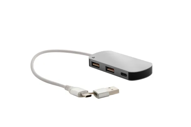 Raluhub USB hub Silver