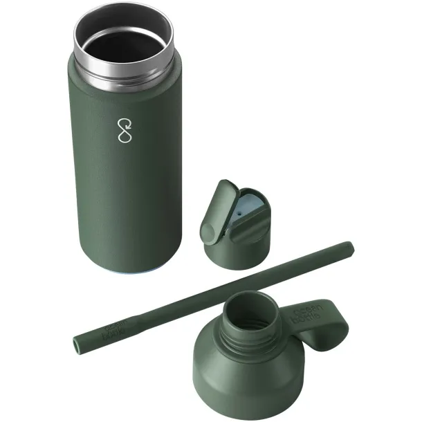 Ocean Bottle GO boca za vodu s vakuumskom izolacijom, 500 ml - Ocean Bottle Forest green
