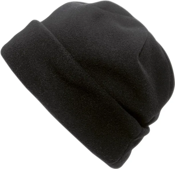 ELLIANA polyester fleece (200 gr/m²) beanie black