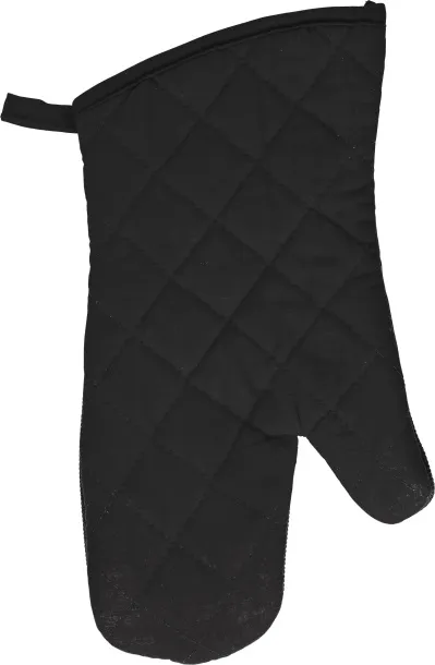 Elsie Cotton oven mittens  black