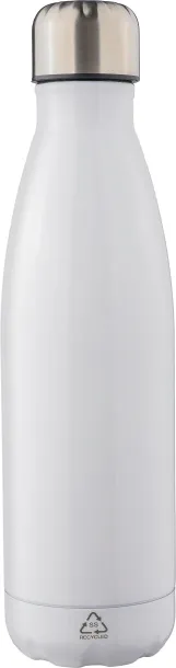 CLIFFORD Recycled stainless steel double-walled flask 500 ml white