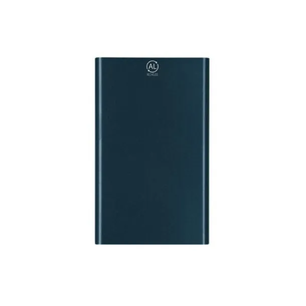  prijenosn baterija od recikliranog aluminija, 4000 mAh navy blue