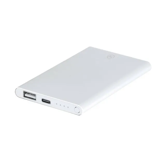  Recycled aluminium power bank 4000 mAh Bijela