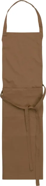 LUKE Cotton and polyester (240 gr/m²) apron brown