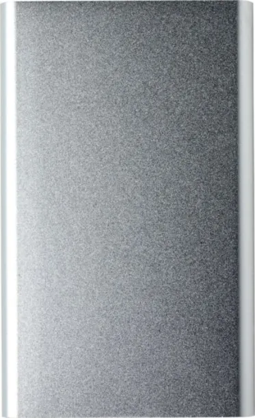 Ezra Aluminijska prijenosna baterija, 4 000 mAh Srebrna