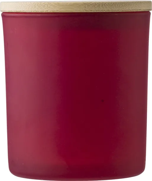 Lucas Glass candle  red