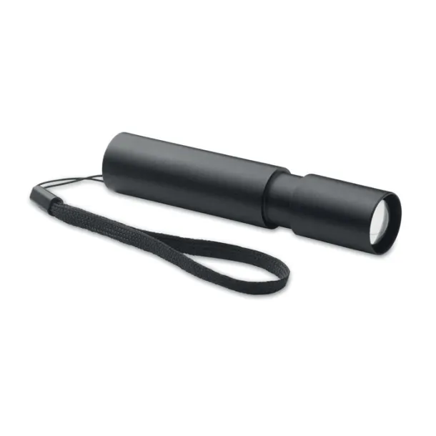 ALUMINATE Aluminium rechargeable torch Black