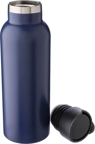 ELAINE Stainless steel double-walled drinking bottle 500 ml Plava