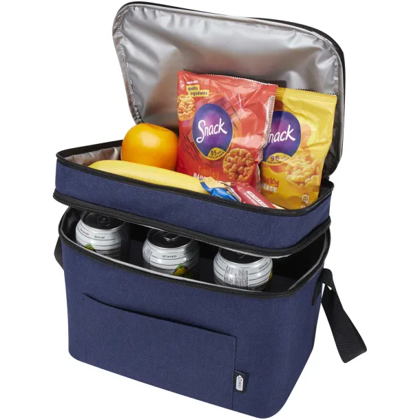 Tundra GRS RPET double compartments cooler bag 13L Navy Blue