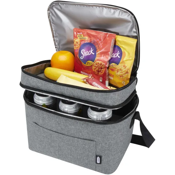 Tundra GRS RPET double compartments cooler bag 13L Heather grey