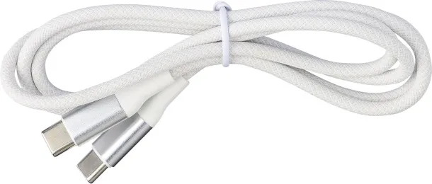 Jacob Nylon charging cable Bijela