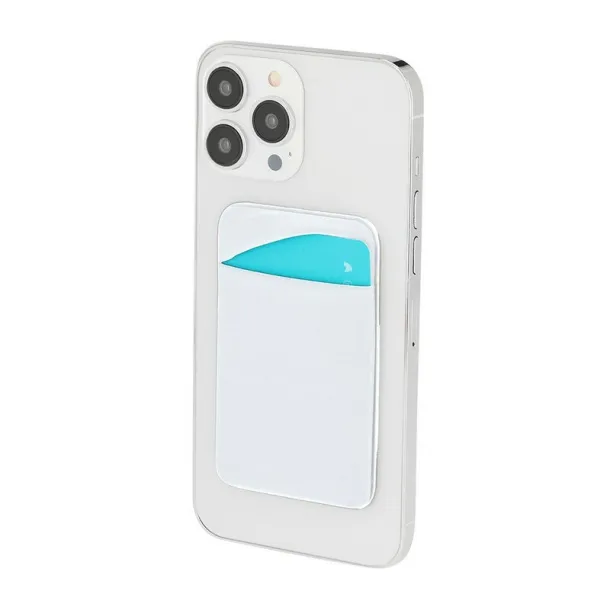  Credit card and ID holder for mobile phone white