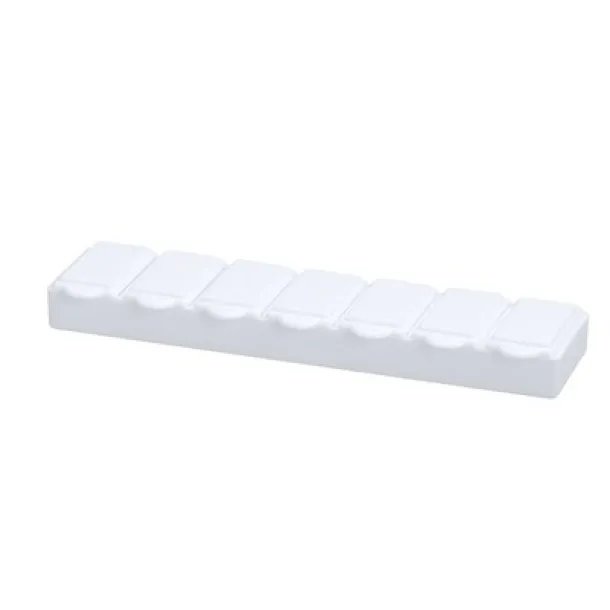  Pill box with 7 compartments white