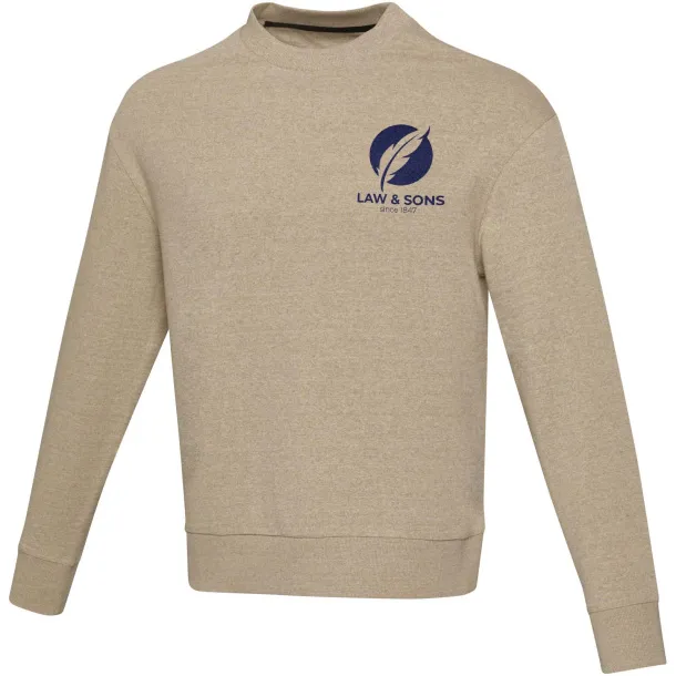 Jet unisex Aware™ recycled crewneck sweater - Elevate NXT Oatmeal