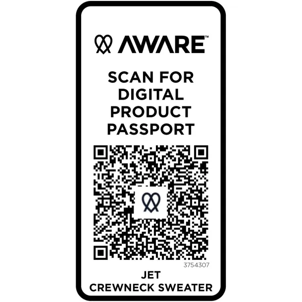 Jet unisex Aware™ recycled crewneck sweater - Elevate NXT Oatmeal