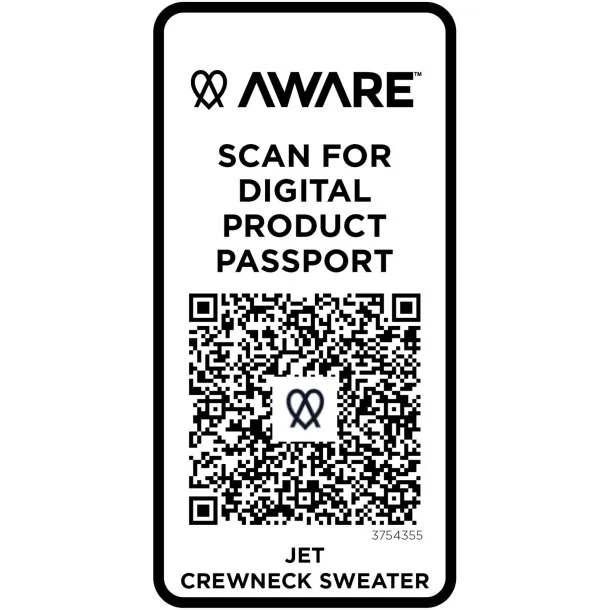 Jet Unisex Aware™ reciklirani pulover s okruglim izrezom, 280 g/m² - Elevate NXT Mornarsko plava