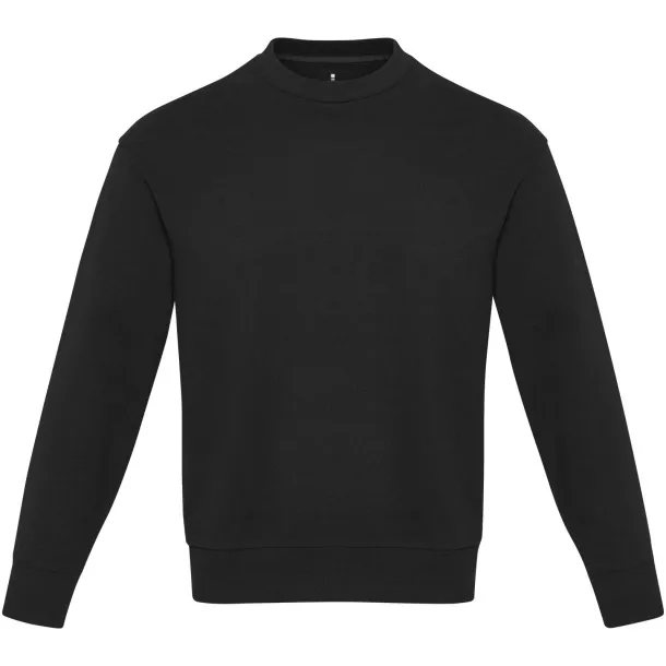 Jet unisex Aware™ recycled crewneck sweater - Elevate NXT Solid black