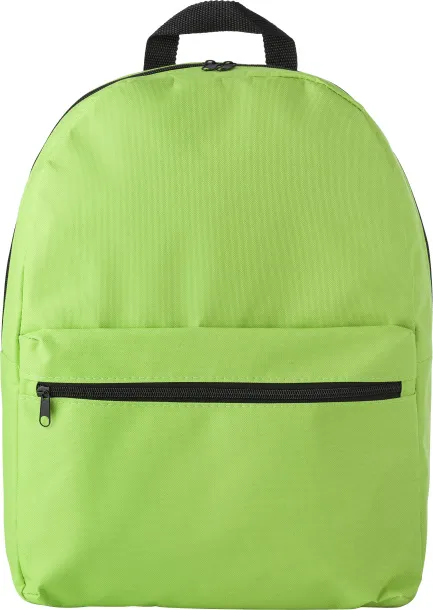 Dave Polyester (600D) backpack  lime