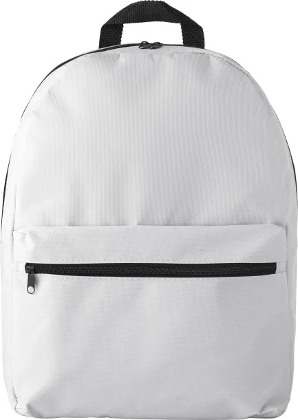 Dave Polyester (600D) backpack  Bijela