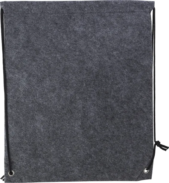 Maya rPET felt drawstring backpack  grey