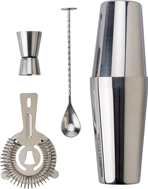 TATIANA Stainless steel cocktail set Crna