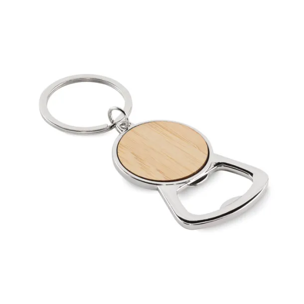 KEYPOP Recycled aluminium key ring Wood