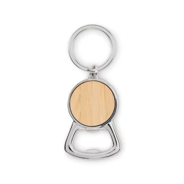 KEYPOP Recycled aluminium key ring Wood