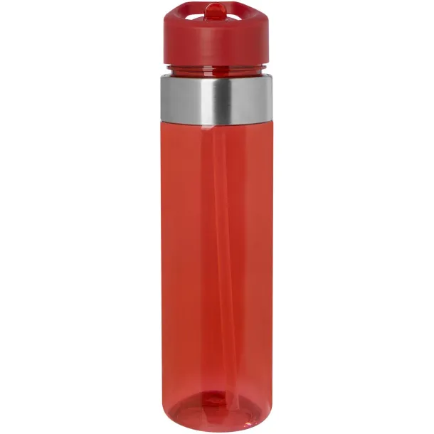 Dylan 650 ml Tritan water bottle with flip spout lid Red