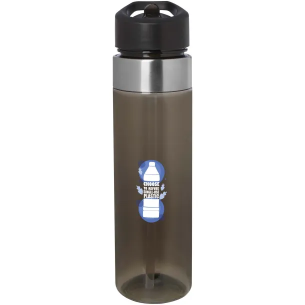 Dylan 650 ml Tritan water bottle with flip spout lid Grey