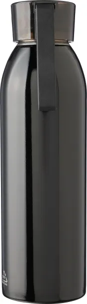 Cindy Stainless steel single-walled drinking bottle 650 ml black