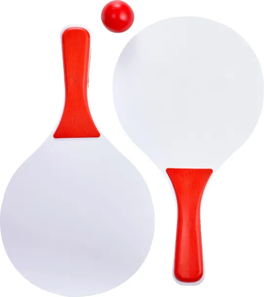 Eliza Wooden bat and ball set  red