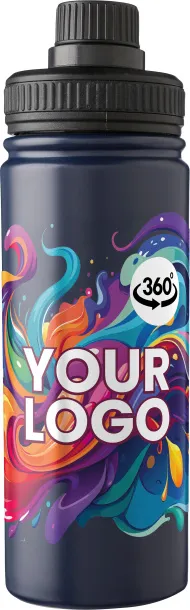 Chad Stainless steel double-walled drinking bottle 500 ml Plava