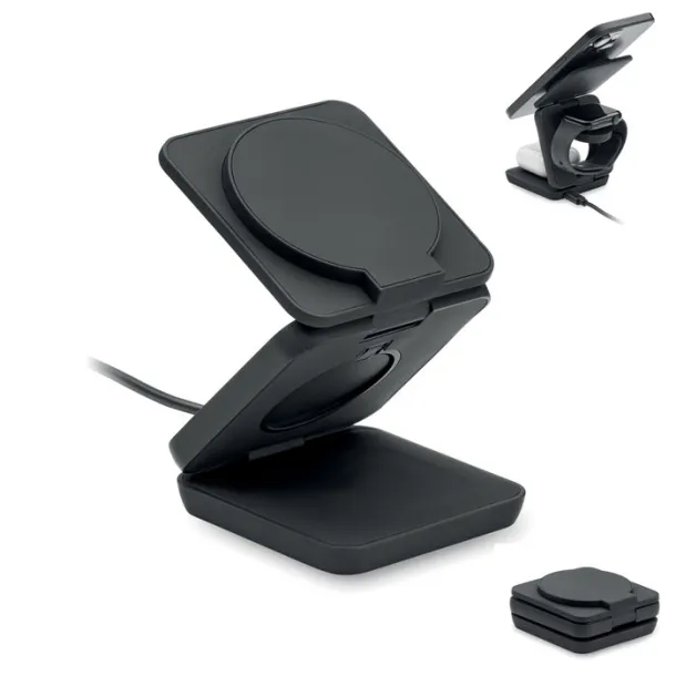 NETICA 3in1 foldable charging station Black