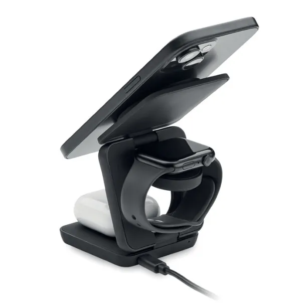 NETICA 3in1 foldable charging station Black